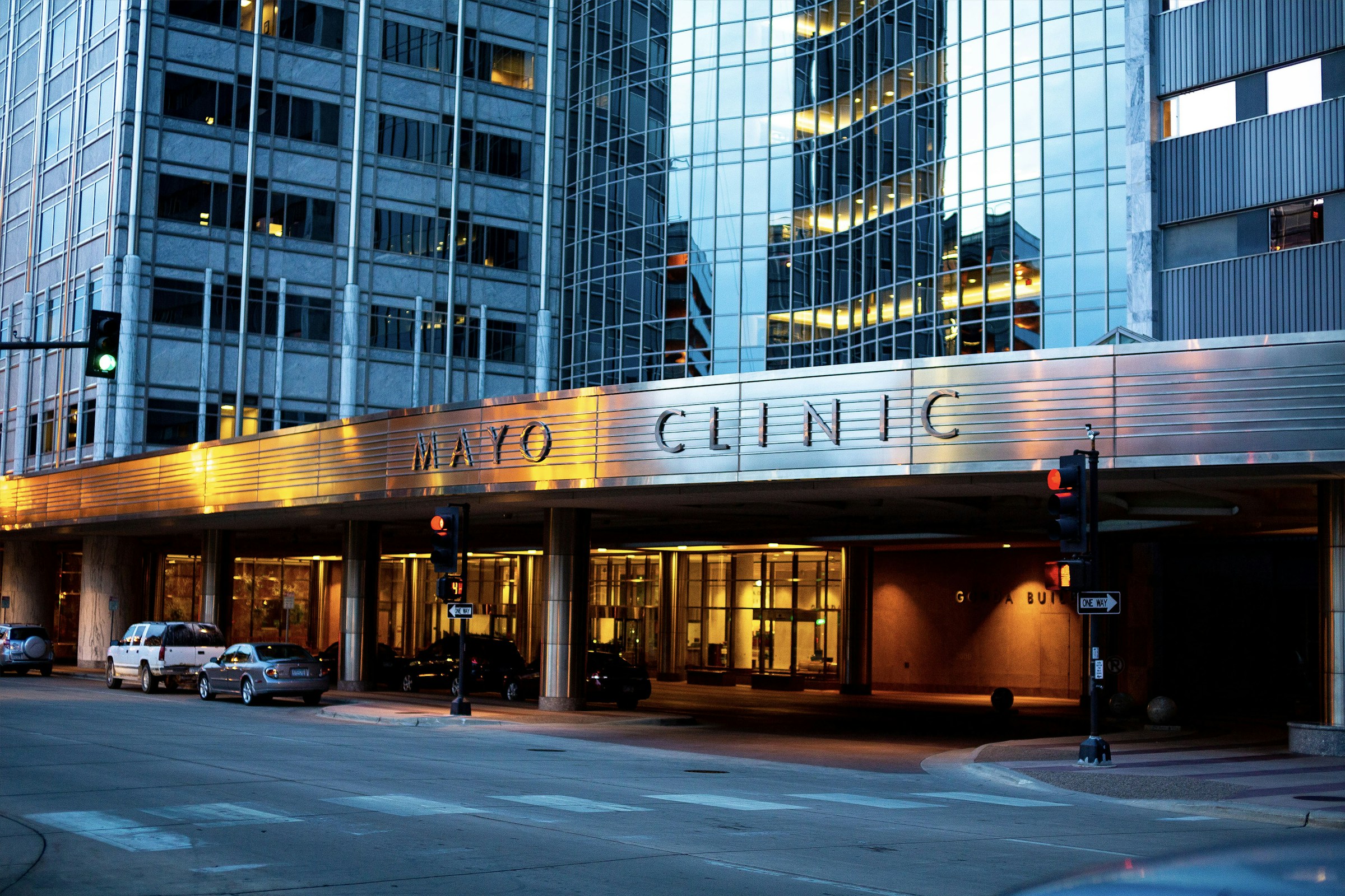 Hospital exterior in Rochester, Minnesota